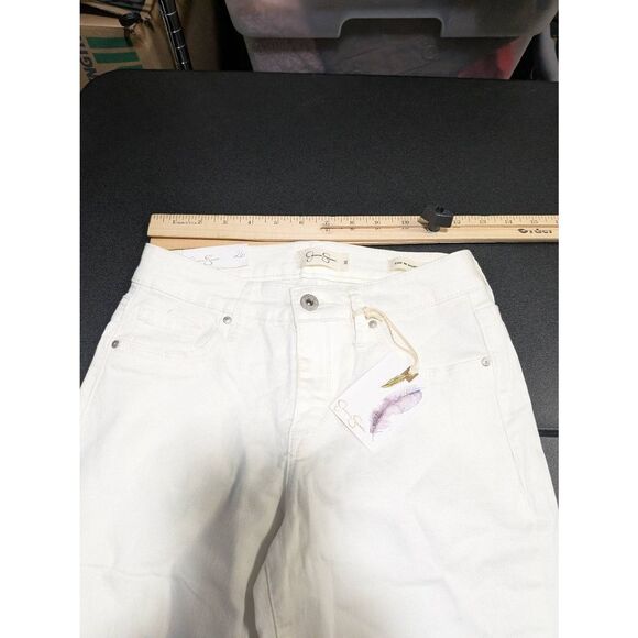 NWT Jessica Simpson "Kiss Me" Skinny Jeans White Women's Size 26 - Picture 7 of 9